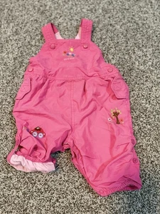 Osh Kosh Vintage bestickter Overall rosa gefüttert Größe 3-6M Baumwollmischung. Lesen! - Bild 1 von 9