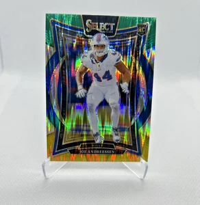 Joe Andreessen RC - 2024 Select Prizm Green and Yellow Shock #20 - Buffalo Bills - Picture 1 of 2