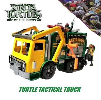 TMNT Ninja Turtles Out of the Shadows Movie Tartaruga Tactical Truck & 4 Figures - Image 1 of 4