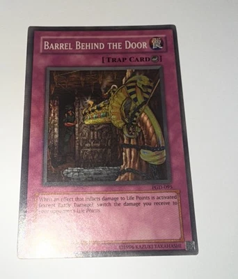 Yugioh Barrel Behind The Door PGD-095 Super Rare Unl Original Print (MP) - Image 1 of 2