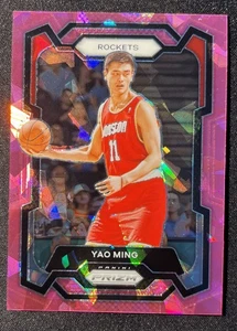 2023-24 Panini Prizm 199 Yao Ming Pink Cracked Ice Prizm Houston Rockets - Picture 1 of 2