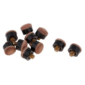 10x Screw On Hard Tips Tip Replacement for Billiard Snooker Maintain Repair - Picture 1 of 21