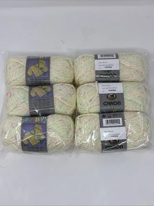 Caron Simply Soft Baby Garn Neutral Pastell Gelb Knäuel 2 Unzen Menge 6 Neu - Bild 1 von 3