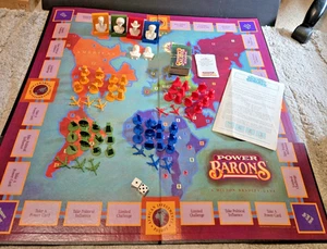 EUC Power Barons Board Game Milton Bradley Complete vintage - Imagen 1 de 4