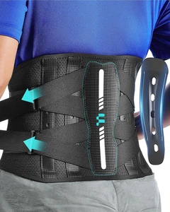 Fascia Lombare Supporto Schiena Con Supporto Ergonomico E Stecche in Fibra Di Ca - Foto 1 di 12