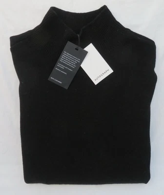 LADIES MARKS & SPENCER AUTOGRAPH BLACK JUMPER WITH MERNIO WOOL & CASHMERE SIZE M - Image 1 of 4