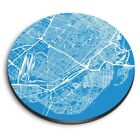 Round MDF Magnets - Montreal Canada Urban Map #3482