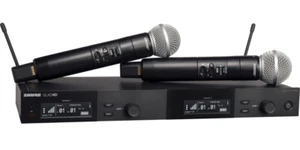 Shure SLXD24D/SM58 G58 Dual Wireless System w/ 2x SLXD2/58 Handheld Transmitters - Picture 1 of 6