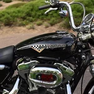 kit 2 Adesivi Harley-Davidson Vintage Sticker Custom serbatoio moto hd - Imagen 1 de 3