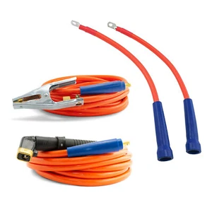 4 Meter - 35mm 2 Gauge 200Amp Welder Generator Welding Arc Lead Set STICK MMA - Picture 1 of 11