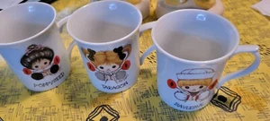 3-1983 Barbi Sargent Coffee Tea Mugs. Please See Photos And DESCRIPTION. - Picture 1 of 18