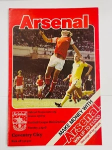 Arsenal V Coventry City 1978/79 03-04-1979 división 1 - Imagen 1 de 1