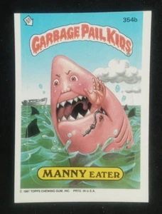 1987 Topps Garbage Pail Kids Series 9 Manny Eater #354b (B) - Picture 1 of 2
