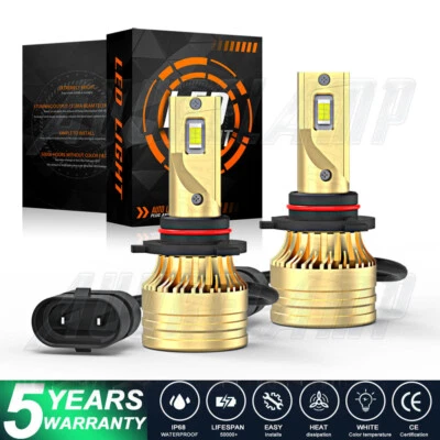 LED Headlight Kit 9006 HB4 6000K White Low Beam Bulbs Saturn Vue 2002-2007 - Image 1 of 4