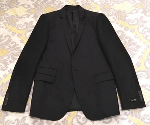 NUEVO LES HOMMES Chaqueta Blazer Lana Elástica Negra Hombre 48 S Corta - Imagen 1 de 6