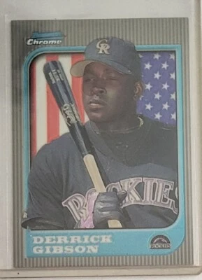 1997 Bowman Chrome International #179 Derrick Gibson Colorado Rockies Baseball  - Image 1 of 2