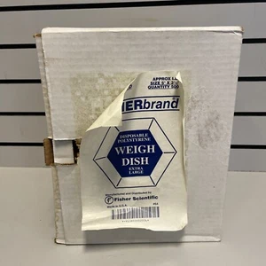 Fisher Scientific 2-202D Hexagonal Weigh Dish 5 x 3.5” Quantity: 500 - NOS - Picture 1 of 9