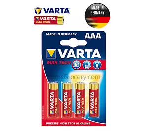 4 pilas alemanas de alta fidelidad VARTA Max Tech AAA LR03 4703 MN2400 1,5 V - Imagen 1 de 2