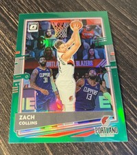 Zach Collins 2020 Donruss Optic EMERALD GREEN #124 Basketball Card /5 SSP