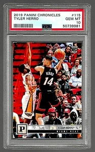 2019 PANINI CHRONICLES BASKETBALL CARD #115 TYLER HERRO RC PSA 10 NBA MIAMI HEAT - Picture 1 of 5