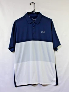 Camisa de golf Under Armour The Playoff Polo HeatGear para hombre grande azul bloque de color - Imagen 1 de 8