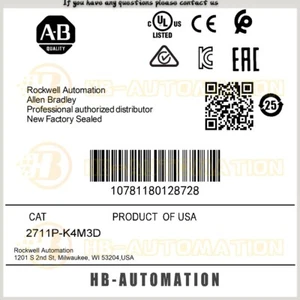 2711P-K4M3D Panel View AB Brand New Spot Goods 2711PK4M3D ZY - Picture 1 of 6