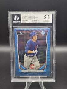 Kris Bryant 1st SP - 2014 Bowman Chrome, Blue Wave Refractor - BGS 8.5 - Picture 1 of 2