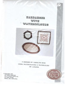 "Hardanger con acuarelas"" 3 diseños de Carolyn Hook 1990 nenúfares" - Imagen 1 de 1
