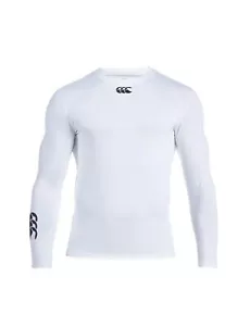 Canterbury Hot Baselayer Long Sleeve Top (White) - Small Boys (Chest 25”-27”) - Picture 1 of 1