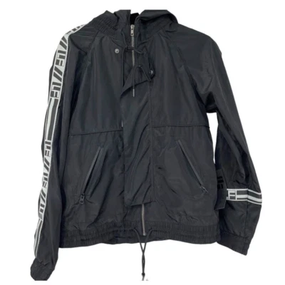 LF THE BRAND BLACK LIGHTWEIGHT WINDBREAKER HOODIE SIZE XS - Image 1 of 4
