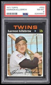 1971 Topps Harmon Killebrew PSA 8 NM-MT #550 Semi High Baseball Card