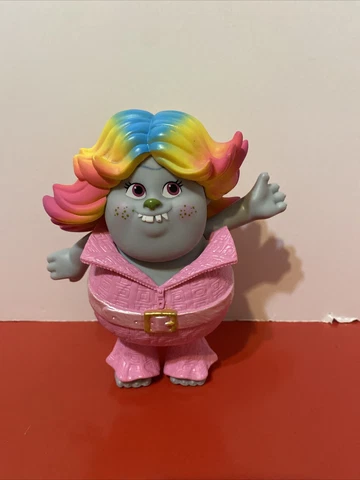 Dreamworks Trolls Bridget Doll  Rainbow Hair Pink outfit 6 in 2016 No Skates Cover