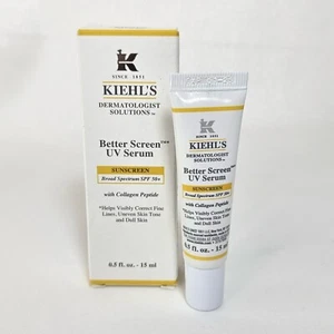 KIEHL’S Better Screen UV Serum SP50+ Travel Size 0.50 fl oz 07/2025 - Picture 1 of 3