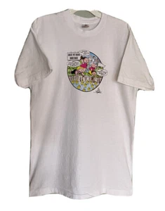 Vintage Fruit of the Loom Bil Keane Family Circus Tshirt Cartoon White Large - Picture 1 of 7