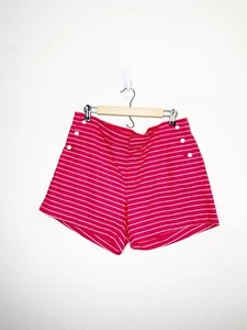 Tommy Hilfiger Women's 14 Pink White Striped Natucal Shorts - Picture 1 of 4