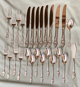 Westmorland Sterling Silver Flatware - Enchanting Orchid Design. 26 pieces - Picture 1 of 7