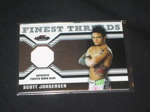 SCOTT JORGENSEN UFC STAR TOPPS CERTIFIED AUTHENTIC FIGHTER WORN MEMORABILIA CARD - Picture 1 of 2