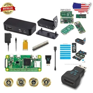 Raspberry Pi Zero W Starter Bundle with Multi-Cover Case for Easy Projects - Picture 1 of 9
