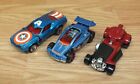 Lot of 3 Hot Wheels / Mattel Marvel Super Hero Themed Collectible Cars *READ* 