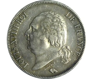 5 Francs LOUIS XVIII 1819 Rouen - Imagen 1 de 2