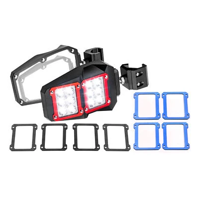 Espejos retrovisores laterales UTV de 2 piezas con luz para Polaris General Ranger XP 1000 Foto 1 de 4