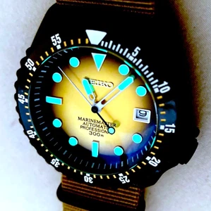 Mod NH35 Military Diver BLACK 007 Turtle Marina Milsub Sunburst Bronze Gold NATO - Picture 1 of 21