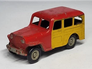 Rara antica auto pressofusa 1/43 GASQUY JEEP STATION-WAGON prodotta in Belgio - Foto 1 di 18