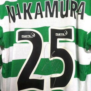 Shunsuke Nakamura Celtic 07/08 Size L Long Sleeve Nike Soccer Jersey Signed - Picture 1 of 11