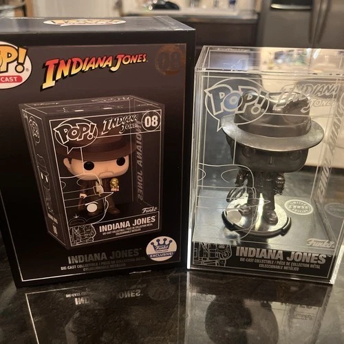 FUNKO Pop литая модель Indiana Jones CHASE — эксклюзивный магазин Funko Pop No08 КАК НОВАЯ РЕДКАЯ - Изображение 1 из 1