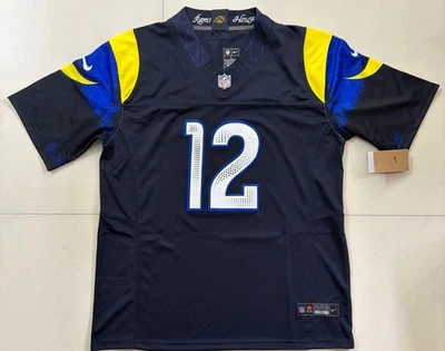 Camiseta deportiva Puka Nacua #12 edición Rivalry talla grande L y XL de la NFL Los Angeles Rams nueva con etiquetas Foto 1 de 2