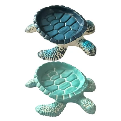 1x Jabonera Tortuga Marina Resina Tortuga Auto Drenable Jabonera Jabonera Bandeja Soporte Foto 1 de 4