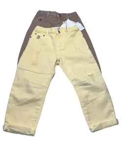 NWT! Brunello Cucinelli Girls Distressed Jeans Size 6 Lot Of 2 - Picture 1 of 10