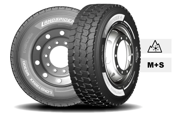 NEUREIFEN 315/80R22,5 LANDSPIDER LONGTRAXX MS300 157/154L mit 3PMSF - Bild 1 von 1
