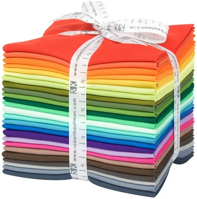 FQ-1589-25 - 25pcs Fat Quarter Bundle Kona Cotton - New Colors - Image 1 of 2